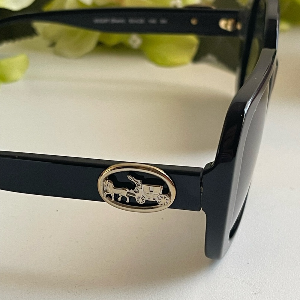 Coach Black Rectangular Sunglasses NWT - image 2